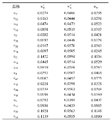表5 基于拉格朗日乘子法的影响指标优化赋权值