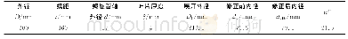 表1 实体螺旋叶片下料尺寸计算表