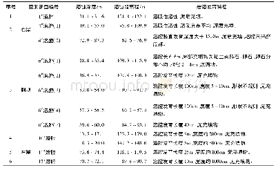 表1 库址区岩溶空洞位置信息统计表