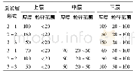 表1 反滤层结构的不同形式