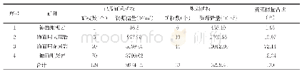 表2 湖南省饰面石材矿权基本情况一览表