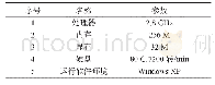 《表2 实验所需PC机的参数》