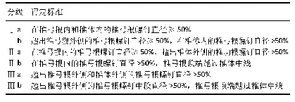 表2|椎弓根钉评定系统：3D打印辅助与徒手置钉经皮椎弓根钉内固定治疗胸腰椎骨折的1年随访