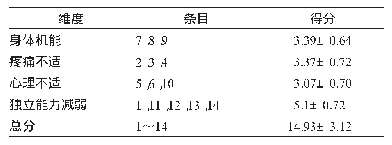 表2 调查对象总得分及各维度得分情况