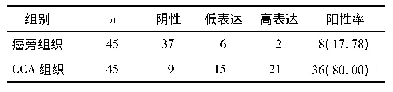 表1 Bmi1在CCA组织和癌旁组织中的表达水平[n(%)]