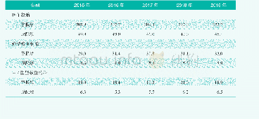 表1 2015～2019年美国轮胎出货量（包括进口）