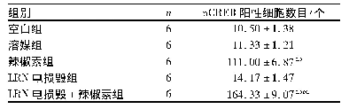 表2 5组大鼠脊髓背角p CREB免疫阳性细胞数目比较