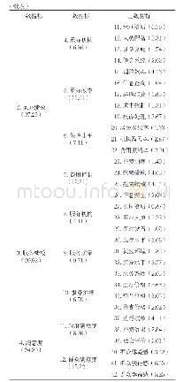 表1 大病保险绩效评估指标体系