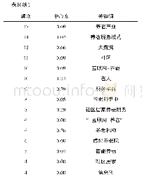 表3 高频关键词统计排序表