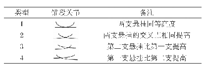 表1 四种锚段关节的结构示意表