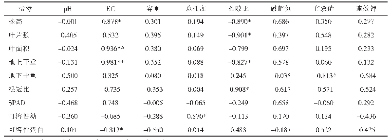 表5 八仙花生长指标的主成分得分、综合得分及排序