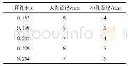 表2 不同开孔率下开孔折流板的尺寸参数