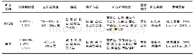 表1 川西冕宁-德昌REE矿带大陆槽和里庄矿床地质特征总结