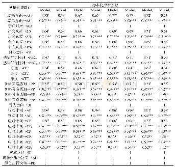 《表3 测量模型估计结果》