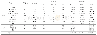 《表1 标准矿块采切工程量》