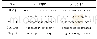 《表1 用于Real-time PCR的各引物序列》