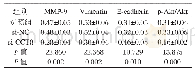 表3 CCT8 siRNA转染后A549细胞中MMP-9和Vimentin、E-cadherin、p-Akt水平（±s)