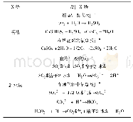 表1 两种脱硫工艺的反应过程对比