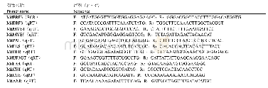 表1 基因克隆和载体构建所用的引物序列