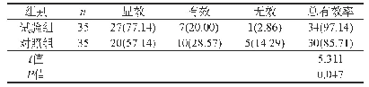 表1 两组患者临床治疗护理效果比较[n(%)]