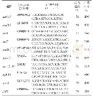 表2 耐药基因引物序列及相关信息