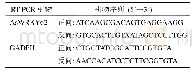 《表1 RT-PCR中用到的引物》