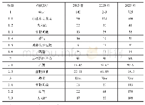 表6《可再生能源发展战略》中提出的可再生能源产能增加