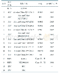 《表1 病毒株信息：鸡传染性喉气管炎病毒实时荧光PCR检测方法的建立与应用》