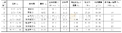 表4 环504土层剖面及施工土体特性参数