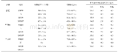 表3 不同砧穗组合苗木的分枝情况