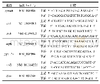 《表1 荧光定量PCR所用引物序列》