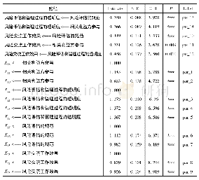 《表6 结构方程中的路径系数估计》