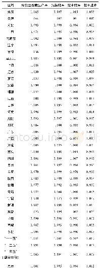 表2 2006—2017年中国30省份绿色全要素生产率及其分解