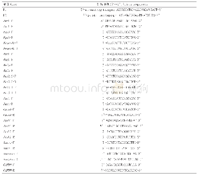 表1 PCR引物序列：犬Mnx1基因过表达载体的构建及其对脂肪间充质干细胞向胰岛β细胞分化的影响