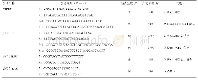 表1 长白猪CIDEC基因CDS、启动子克隆和荧光定量PCR引物