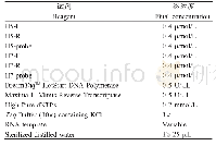 《表2 常规荧光定量RT-PCR反应体系配制表》