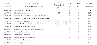 《表6 大豆转录组差异基因次生代谢KEGG通路注释统计》