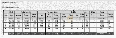 《表2 E-401冷却器设计模式备选结果》