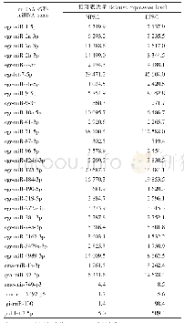 《表2 绵羊肝脏、肺脏细粒棘球蚴原头节文库中高表达的miRNA》