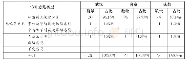 《表5 武汉、南京和成都上市公司2017年度财务报表审计意见》