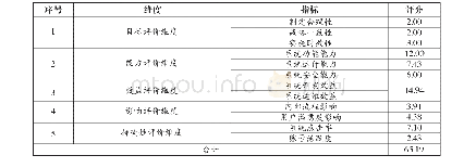 《表2 某项目管理系统评估得分结果》