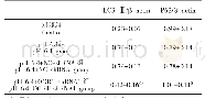 《表5 OGR1-shRNA沉默前后LC3-Ⅱ和P62蛋白的表达》