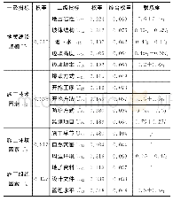 表2 改扩建山区高速高边坡施工安全评估指标权重及联系度