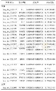 表1 在胃癌组织中差异表达的环状RNA