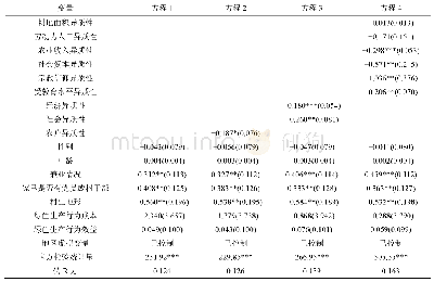 表4 Ordered Probit模型回归结果