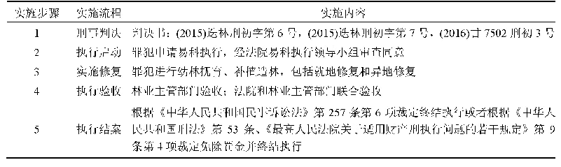 表1“执行替代”模式的实施流程