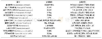 表1 WL营养琼脂培养基上酵母菌的分类依据