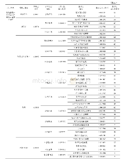 表4 准则层、子指标层与指标层权重汇总