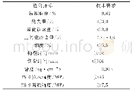 表1 水泥的主要技术指标要求