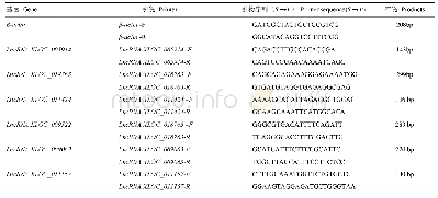 表1 RT-PCR引物序列